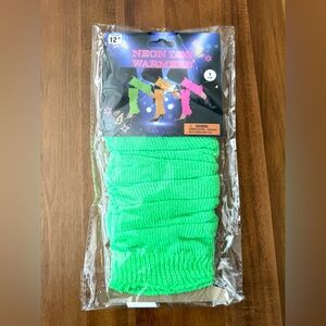 Halloween Neon Green 80s Leg Warmers